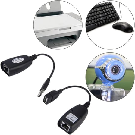 5058 Rj45 Usb Ek Uzatıcı Cat5e 6 Kablosu Ekleme Extension