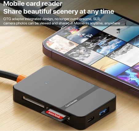 STORE Çoklayıcı Adaptör 8 in 1 Type-c To USB A, SD TF MS/Macbook İphone uyumlu Çevirici Adaptör Çok Portlu Çoklayıcı 8 in 1 USB HUB ADS-315