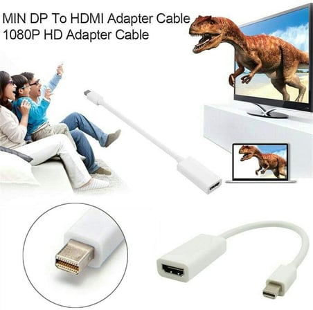 Mini Displayport To HDMI Çevirici Dönüştürücü Adaptör Kablo 4511