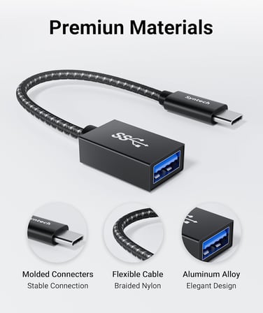 USB C - USB Adaptörü 2 Paketi, USB 3.0 OTG, 10Gbps