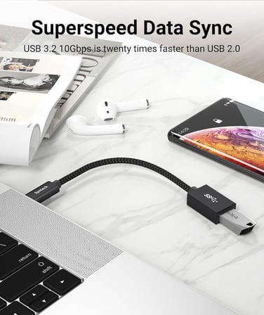USB C - USB Adaptörü 2 Paketi, USB 3.0 OTG, 10Gbps