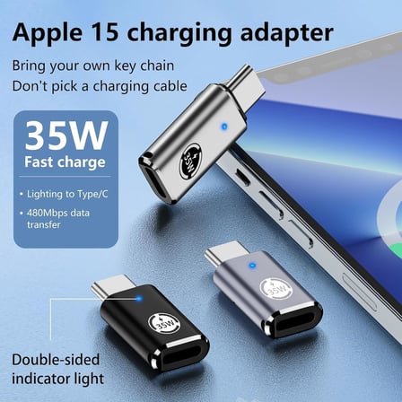 USB C - Adaptörü, 3'lü Paket Hızlı Şarj Dönüştürücü, Type-C Cihazlar İçin 35W Kulaklık Adaptörü