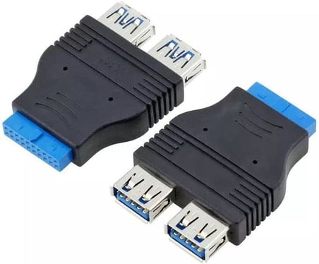 Parcbeny 2449 19 Pin 2xUSB 3.0 To 9 Pin USB 2.0 Çevirici Dönüştürücü Adaptör