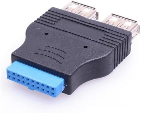 Parcbeny 2449 19 Pin 2xUSB 3.0 To 9 Pin USB 2.0 Çevirici Dönüştürücü Adaptör