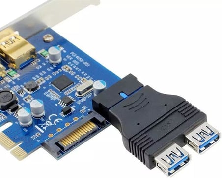 Parcbeny 2449 19 Pin 2xUSB 3.0 To 9 Pin USB 2.0 Çevirici Dönüştürücü Adaptör