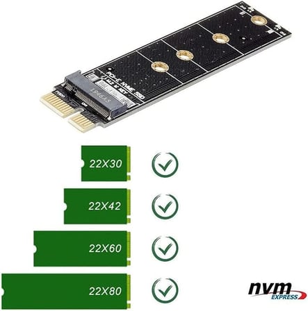 Aars PCIE X1 To M.2 NVMe SSD Kart Adaptörü