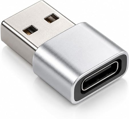 USB to Type-C Dönüştürücü Adaptör – USB-A Erkek to USB-C Dişi Çevirici, Tak Çalıştır Kompakt Metal Gövde, Telefon Tablet Bilgisayar ve Type-C Cihazlar İçin USB C Adaptör