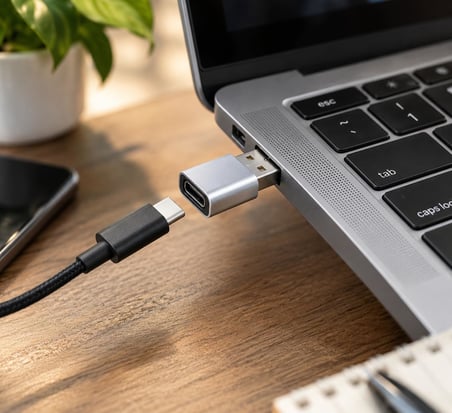 USB to Type-C Dönüştürücü Adaptör – USB-A Erkek to USB-C Dişi Çevirici, Tak Çalıştır Kompakt Metal Gövde, Telefon Tablet Bilgisayar ve Type-C Cihazlar İçin USB C Adaptör