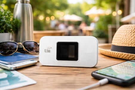 4G LTE Mobil WiFi Router SIM Kartlı Taşınabilir Modem, 3000mAh Batarya 14 Saat Kullanım, 300Mbps Hız, 10 Cihaz Bağlantı, Type-C Şarjlı Ekranlı Cep WiFi Hotspot