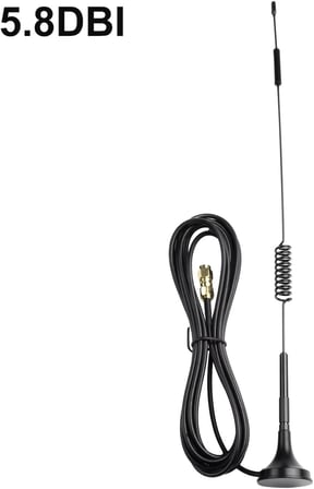 4G/LTE 5dBi Yaylı Modem Router Wifi Adaptör Anteni (3 Metre Kablo - 20 Cm Uzunluk)