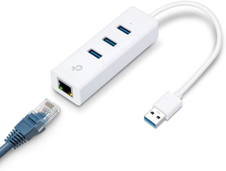 UE330, USB 3.0 3-Port Hub ve Gigabit Ethernet Adaptör İkisi bir arada USB Adaptör