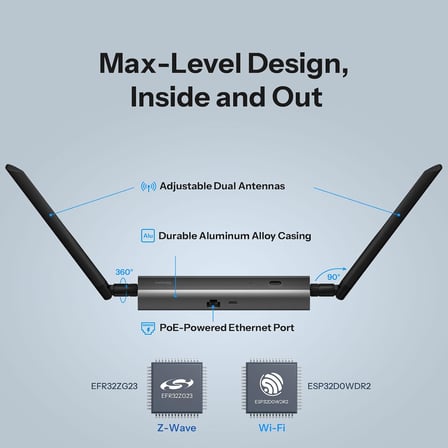 Z-Wave 800 PoE Dongle Max | Dongle-MZG23