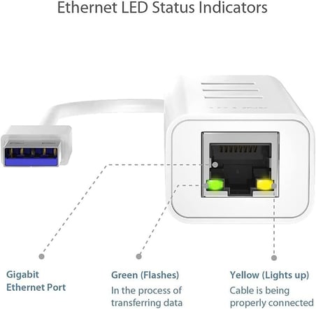 UE330, USB 3.0 3-Port Hub ve Gigabit Ethernet Adaptör İkisi bir arada USB Adaptör