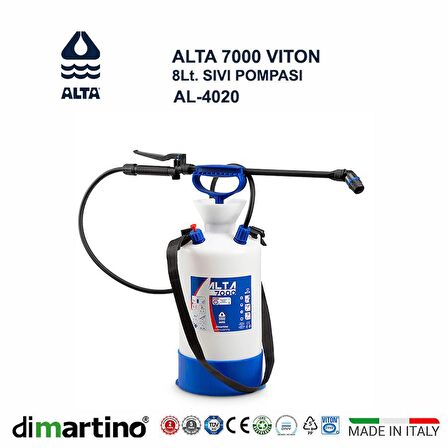 Dimartino  ALTA 7000 FPM VITON Sıvı Pompası 8 Lt.