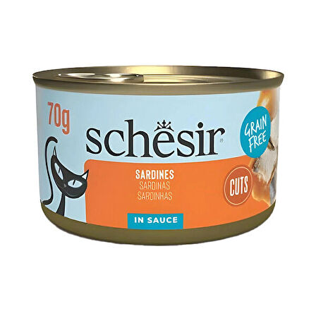 Schesir Tamamlayıcı Sardalyalı Sos İçinde Kedi Konservesi 70 gr