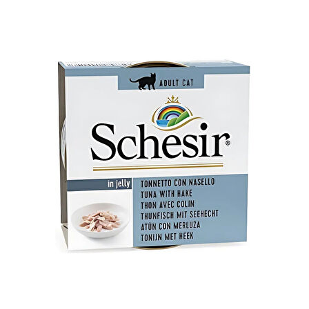 Schesir Ton Balıklı ve Barlam Balıklı Yetişkin Kedi Konservesi 85 Gr (12 Adet)