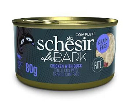 Schesir After Dark Ezme Tavuklu ve Ördekli Yetişkin Kedi Konservesi 80 Gr 12'li