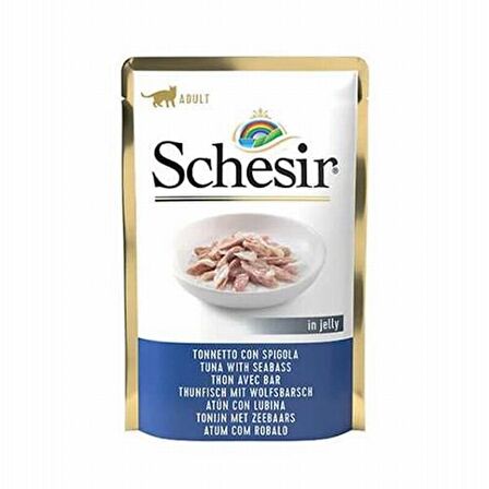 Schesir Ton Balıklı Levrekli Kedi Pouch 85 Gr 