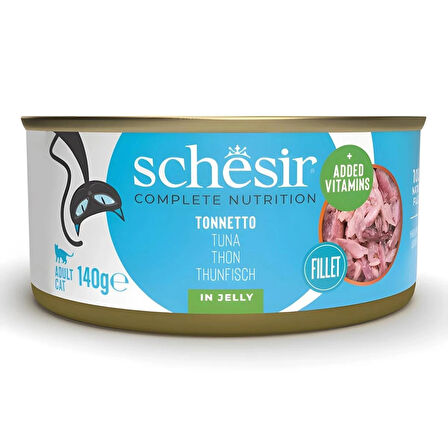 Schesir Tam ve Dengeli Ton Balıklı Jöle İçinde Kedi Konservesi 140 gr