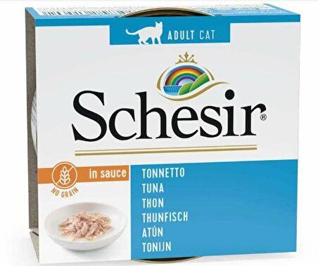 Schesir Soslu Ton Balıklı 70 gr 6'lı Yetişkin Konserve Kedi Maması