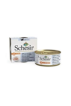 Schesir Soslu Ton Balıklı Çipuralı Kedi Konservesi 70 Gr