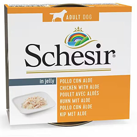 Schesir Jelly Tavuklu Orta Irk Yetişkin Yaş Köpek Maması 150 gr 6'lı