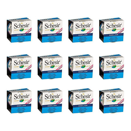 Schesir Ton Balık Ve Aloeveralı Yaş Yavru Kedi Maması 85gr 12 Adet