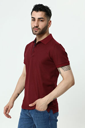 Guild 8005 Regular Fit Bordo T-Shirt