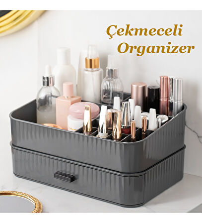 Porsima 0619 Çekmeceli Takı Organizeri Makyaj Düzenleyici Kutu