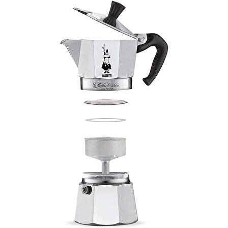 Bialetti Moka Pot Express 9 Cup Gri 0001165