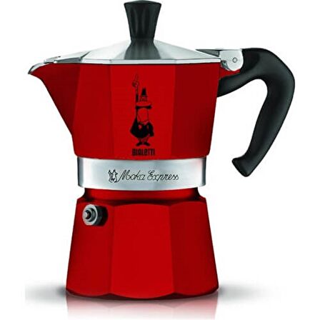 BIALETTI RAINBOW 1 FİNCAN KIRMIZI MOKA POT