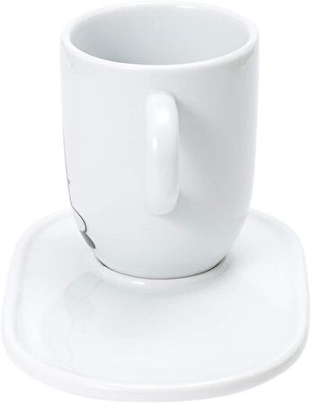 BIALETTI Y0TZ101-MUG OMİNO CON PİATTİNO, 340 ML, PORCELLANA