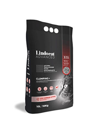 Lindocat Advanced Aktif Karbonlu Ekstra Topaklanan Kedi Kumu 10 kg