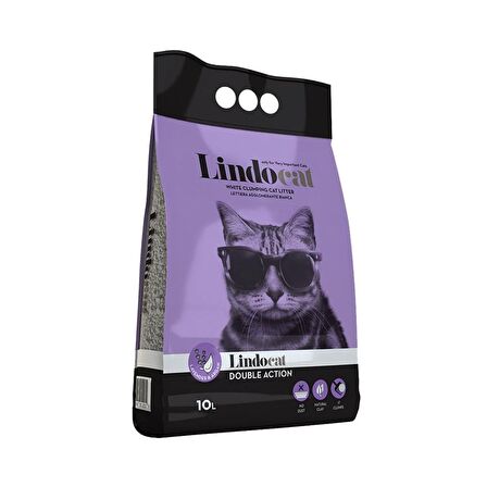 Lindo Cat Lavanta Argan Mor Renkli İnce Taneli Kedi Kumu 10 Lt