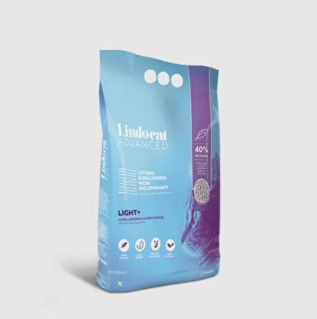 LindoCat Advanced Light Ultra Hafif Topaklanan Kedi Kumu 7 lt 2'li