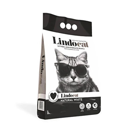 LindoCat Natural Kalın Taneli Kokusuz Topaklanan Kedi Kumu 10 lt