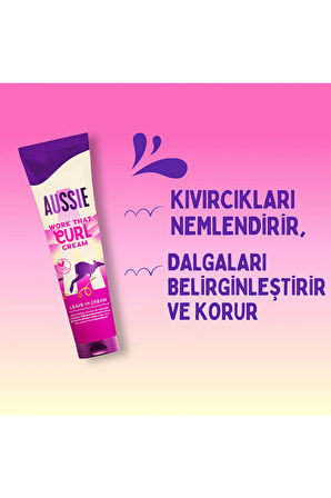 Work That Curl Dalgalı ve Kıvırcık Saçlar için Durulanmayan Saç Kremi 160ml