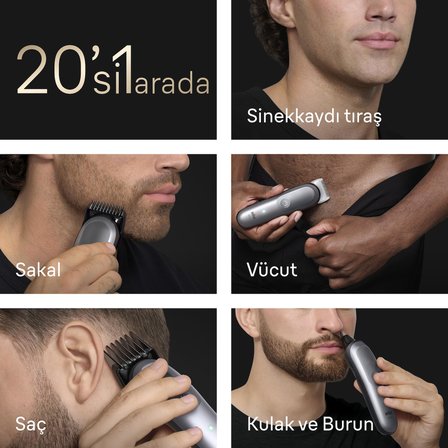 Braun Hepsi Bir Arada Series 9, 20’si 1 arada Tıraş Kiti, ProBlade, BodyGentle Modu, AIO9500