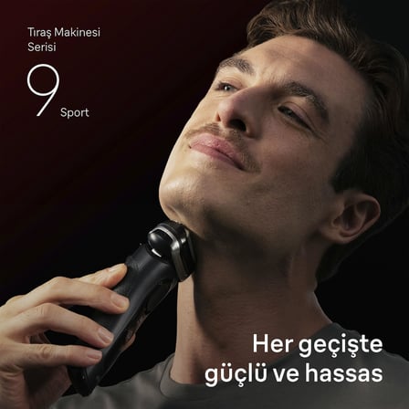 Braun Series 9 Sport Elektrikli Tıraş Makinesi, Islak ve Kuru, 60 dakikaya kadar, 9110s 