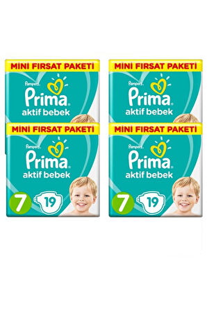 Prima Aktif Bebek Standart 7 No 19 lu x 4 Paket
