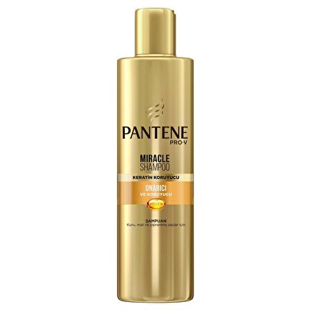 Pantene Miracle Şampuan Onarıcı ve Koruyucu Bakım Keratin Koruyuculu 250 ml, Kuru, Mat ve Yıpranmış Saçlar İçin