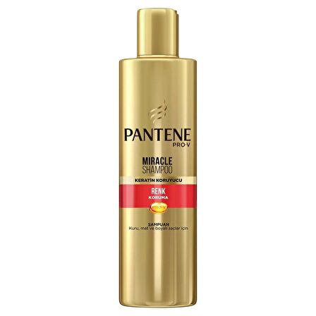 Pantene Miracle Şampuan Renk Koruma Keratin Koruyuculu 250 ml, Kuru, Mat ve Boyalı Saçlar İçin