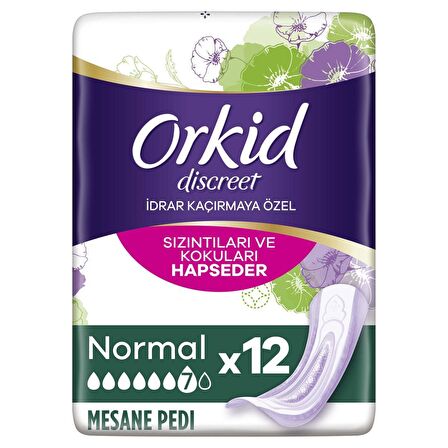 Orkid Discreet Mesane Pedi Normal 12’li