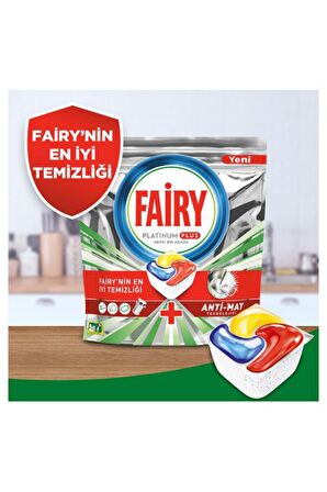 Fairy Platinum Plus 120 Yıkama Tablet Bulaşık Makinesi Deterjanı 120 Adet 