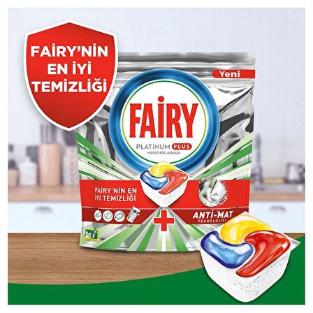 Fairy Platinum Plus 8 Yıkama Tablet Bulaşık Makinesi Deterjanı 8 Adet 