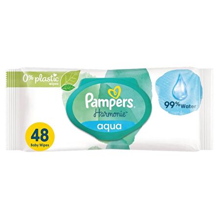 Prima Pampers Harmonie Islak Havlu Mendil Aqua Pure 48 Yaprak Tekli Pk Organik Pamuk