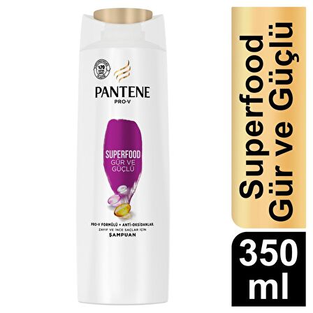 Pantene Superfood Gür ve Güçlü Şampuan 350 ml