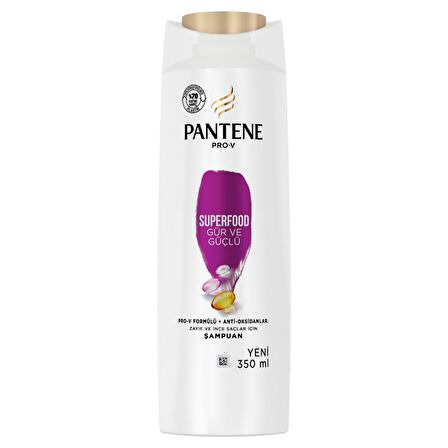 Pantene Superfood Gür ve Güçlü Şampuan 350 ml