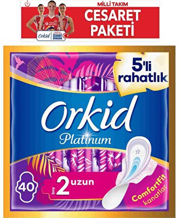 Orkid Platinum Normal 40 Adet Milli Takım Cesaret Paketi Hijyenik Ped