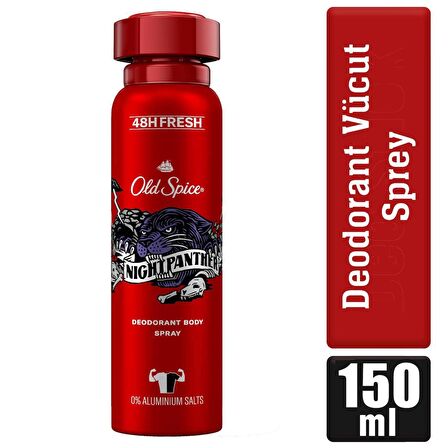 Old Spice Night Panther Erkekler İçin Sprey Vücut Deodorantı 150 ml